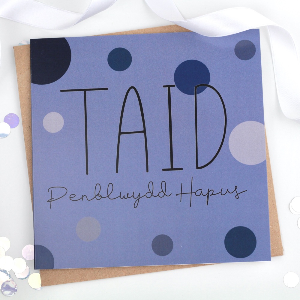Taid - Penblwydd Hapus - Card