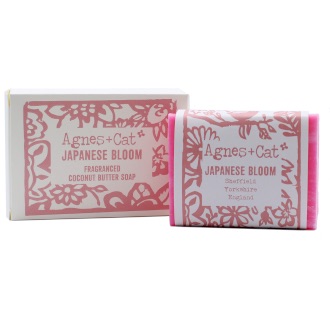 japanese bloom soap, agnes and cat stockist, coconut butter soap, handmade
