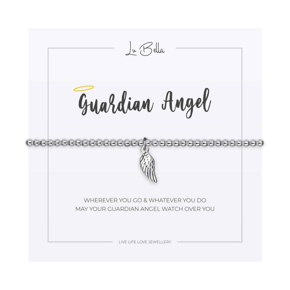 Guardian Angel Bracelet, angel wing bracelet, angel wing stretch bracelet, 