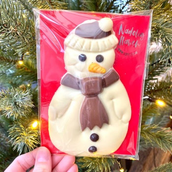 Snowman Chocolate - Nadolig Llawen