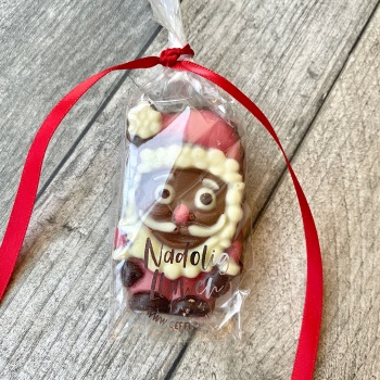 Santa Chocolate Decoration - Nadolig Llawen