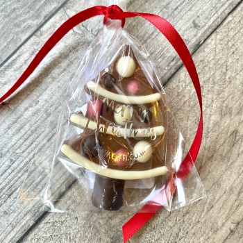 Christmas Tree Chocolate Decoration - Merry Christmas