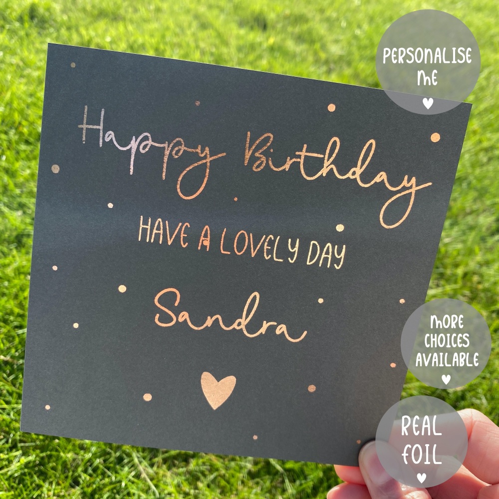 Personalised happy birthday card, birthday card personalised