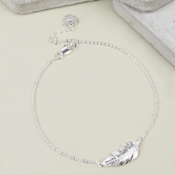 Feather Bracelet - Silver Bracelet