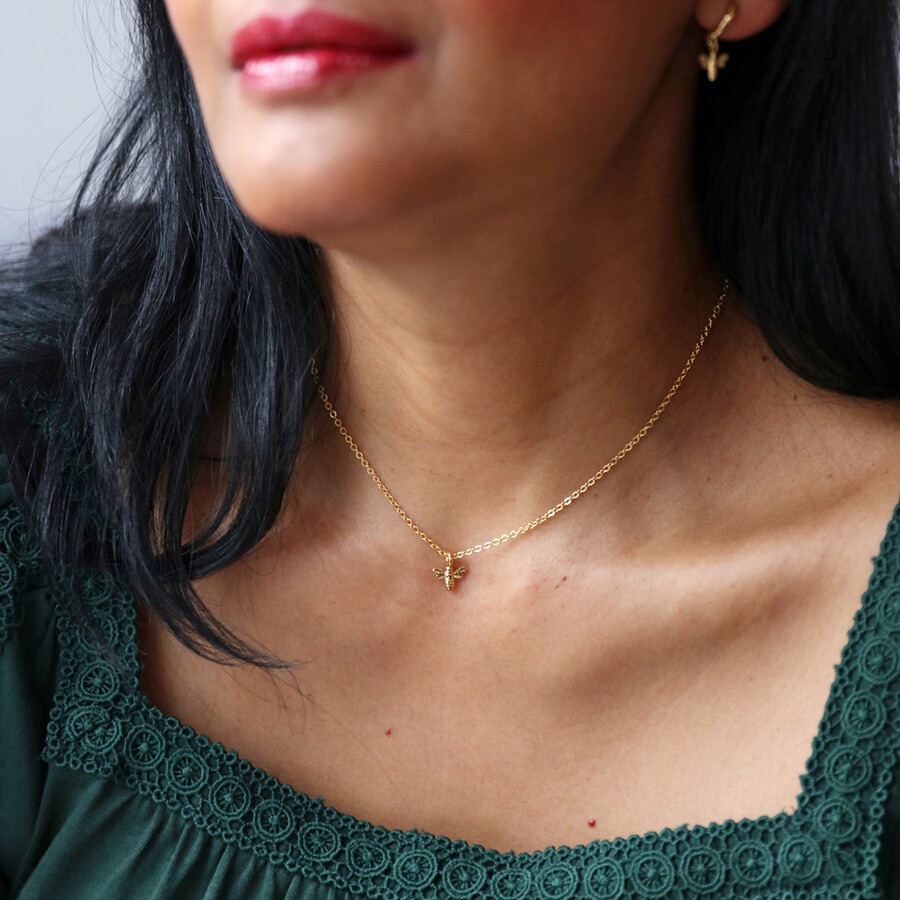 Golden Bee - Choker Necklace