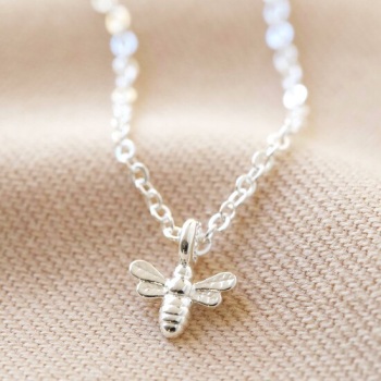 Silver Bee - Choker Necklace