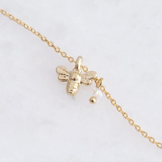bee anklet, anklet with bee