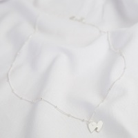 Silver Double Hearts - Necklace
