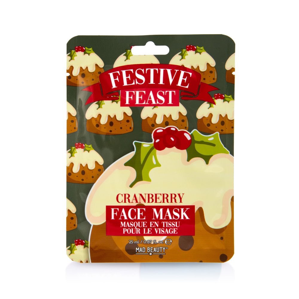 christmas pudding face mask, mad beauty face mask