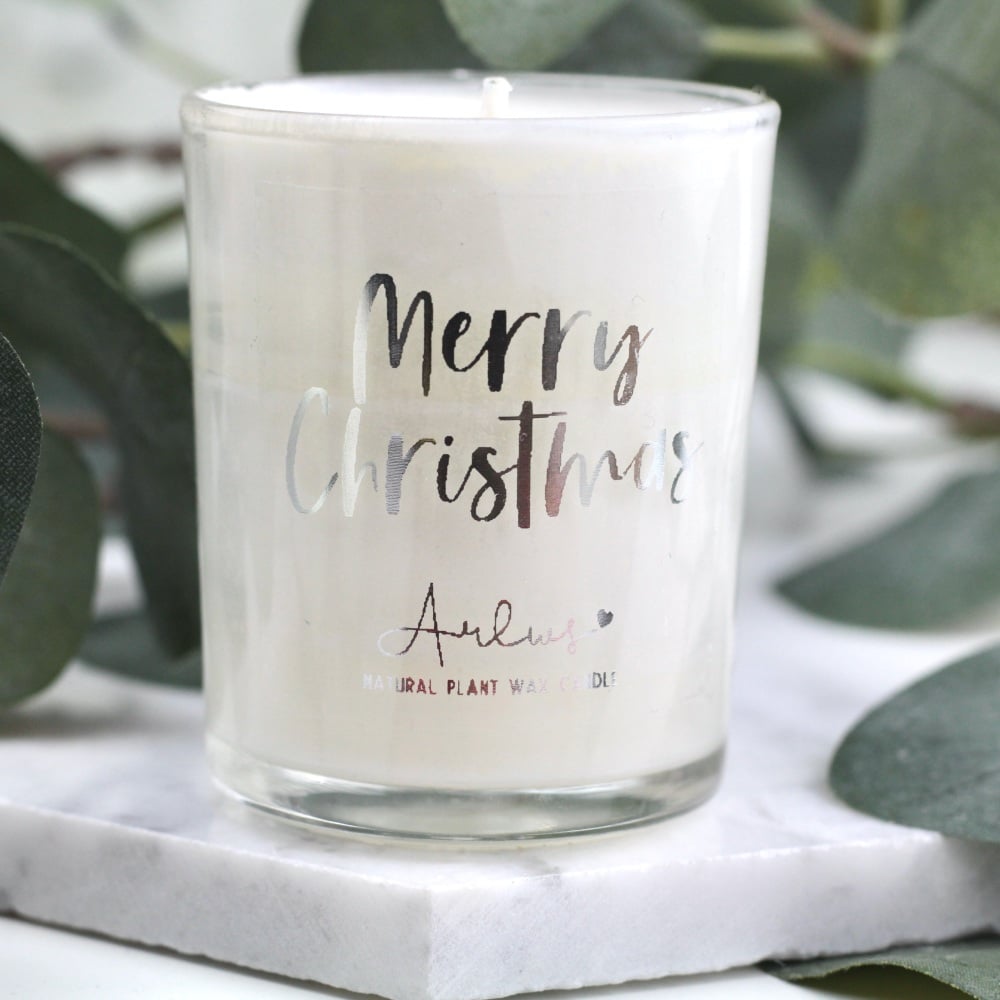 merry christmas candle, merry christmas stocking filler