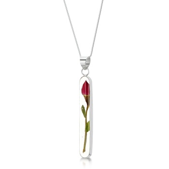 Minature Rose - Flower Filled - Necklace