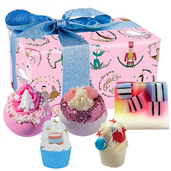 12 Days of Christmas Gift Set, bath bomb gift set, bomb cosmetics, bath bom