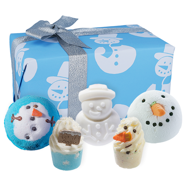 Frosty Gift Set, bath bomb gift set, bomb cosmetics, bath bombs north wales