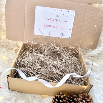 Fill Your Own Gift Box - Nadolig Llawen Mam a Dad (Various Sizes)
