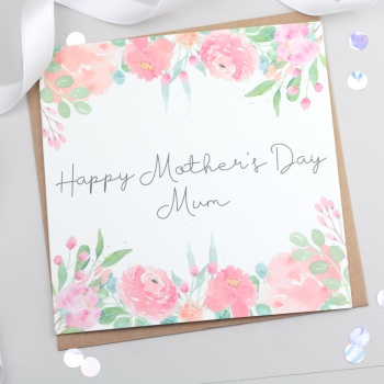 Happy Mother's Day Mum - Floral Card