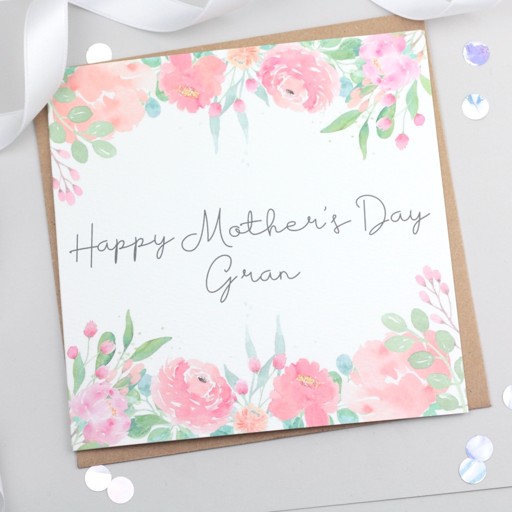 Happy Mother's Day Gran - Floral Card