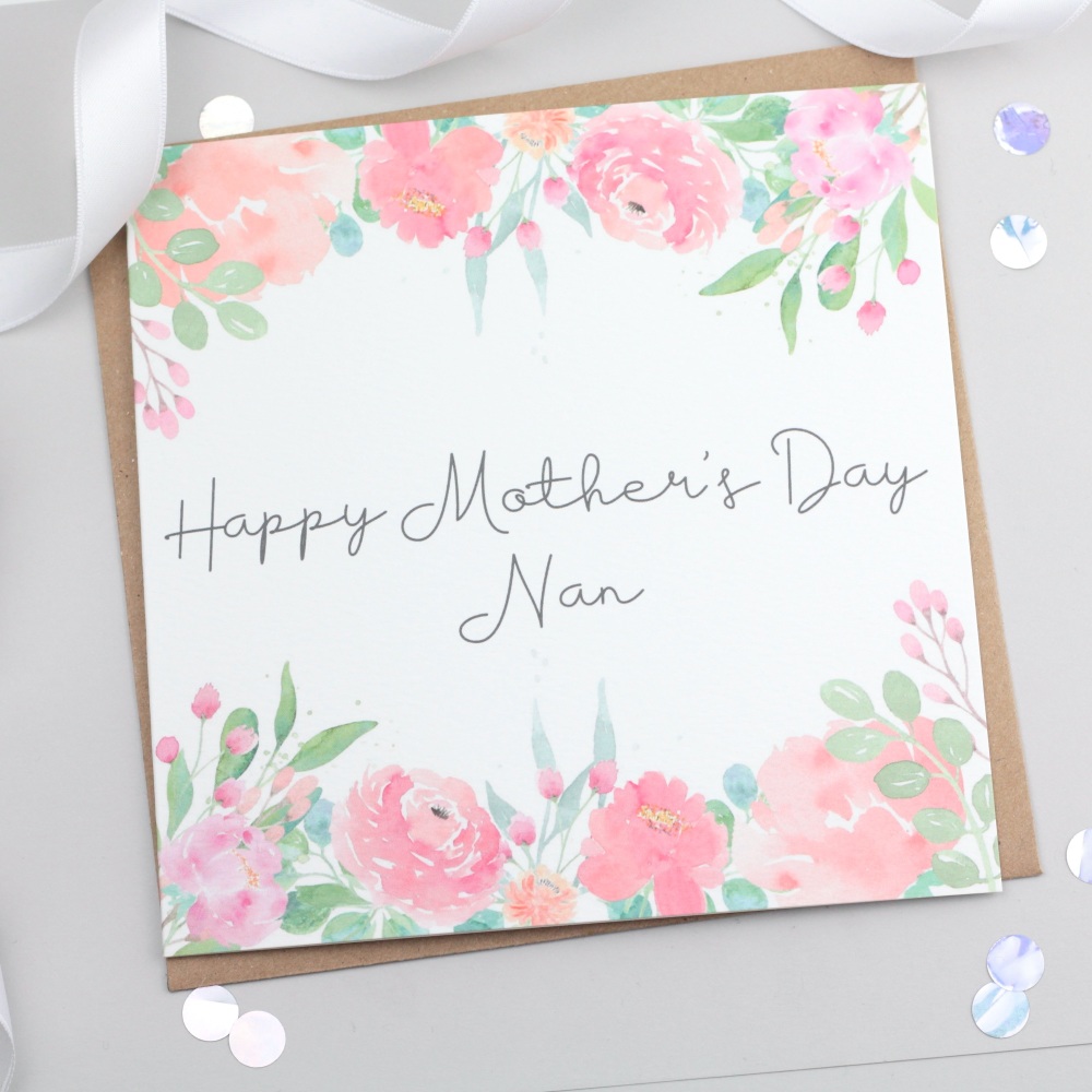 happy mother's day nan card, nan mothers day card, mothers day card for nan