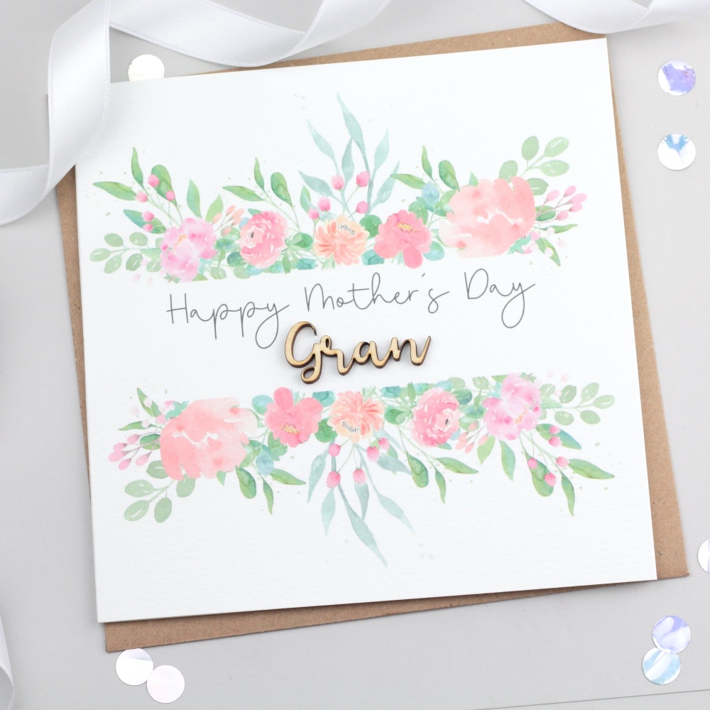 Happy mothers day gran card, mum mothers day card, happy mothers day gran, 