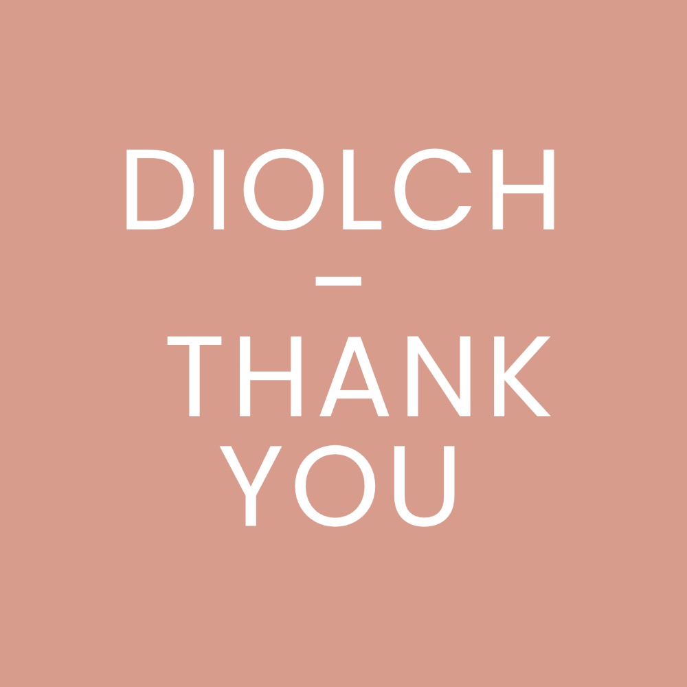Diolch/Thank You - Ariana Jewellery