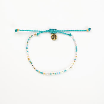 Blues Mixed Beaded Anklet