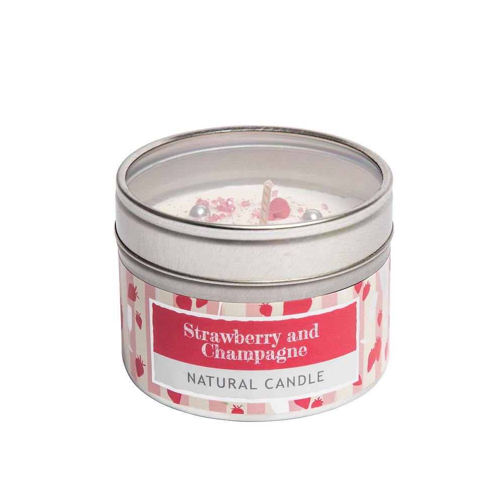 Strawberry & Champagne Natural Soy Wax Candle