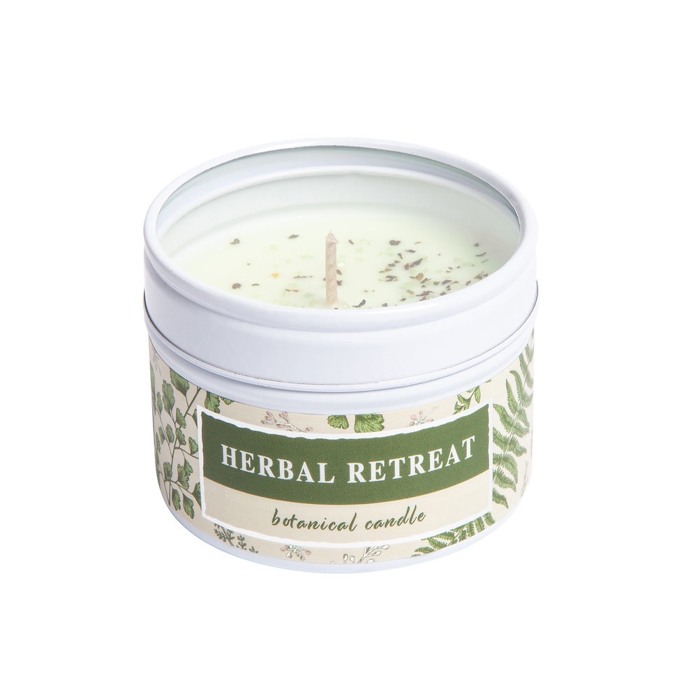 Herbal Retreat Soy Wax Candle,natural soy wax candle, wild olive candle
