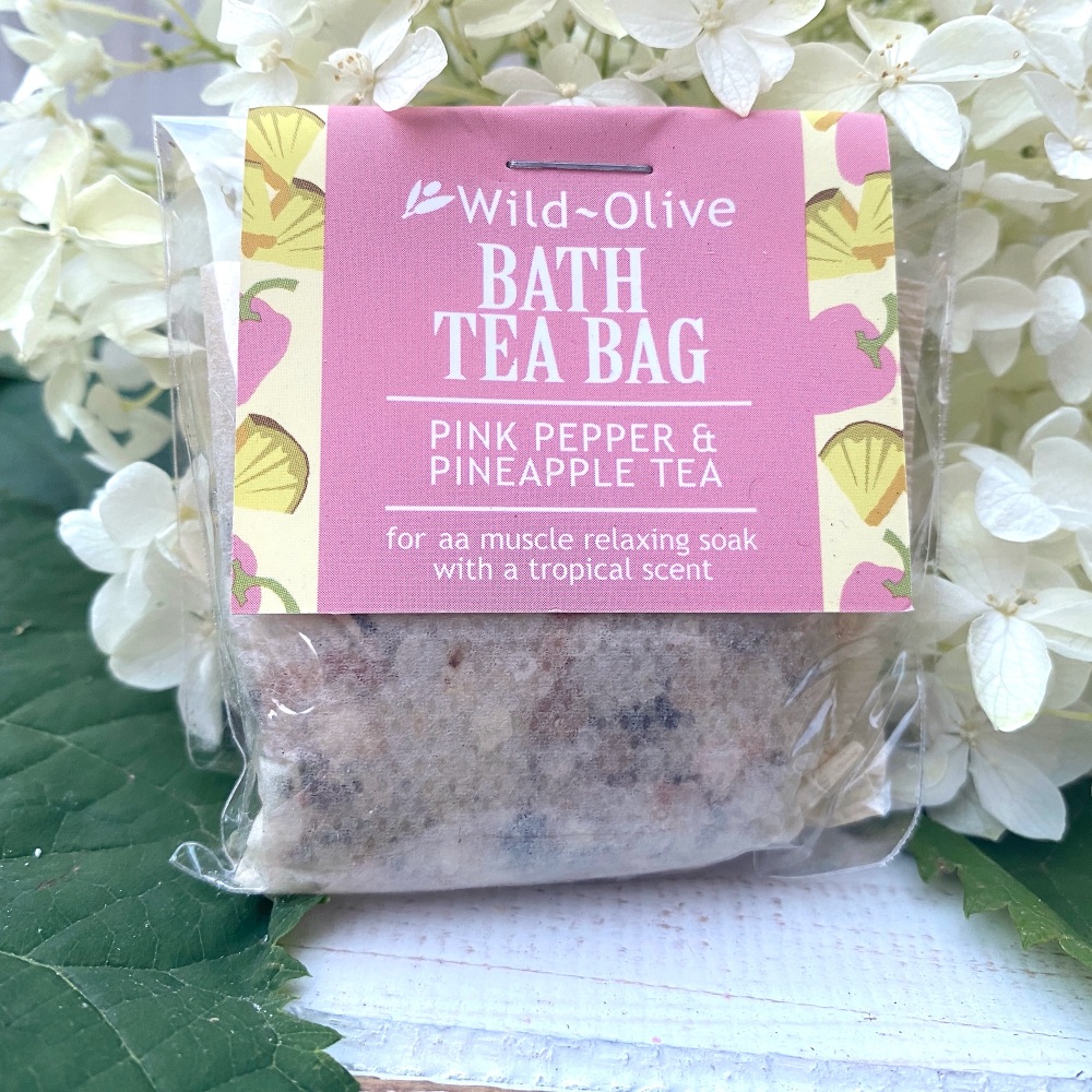 Pink Pepper & Pineapple Tea Bag - Bath Salts