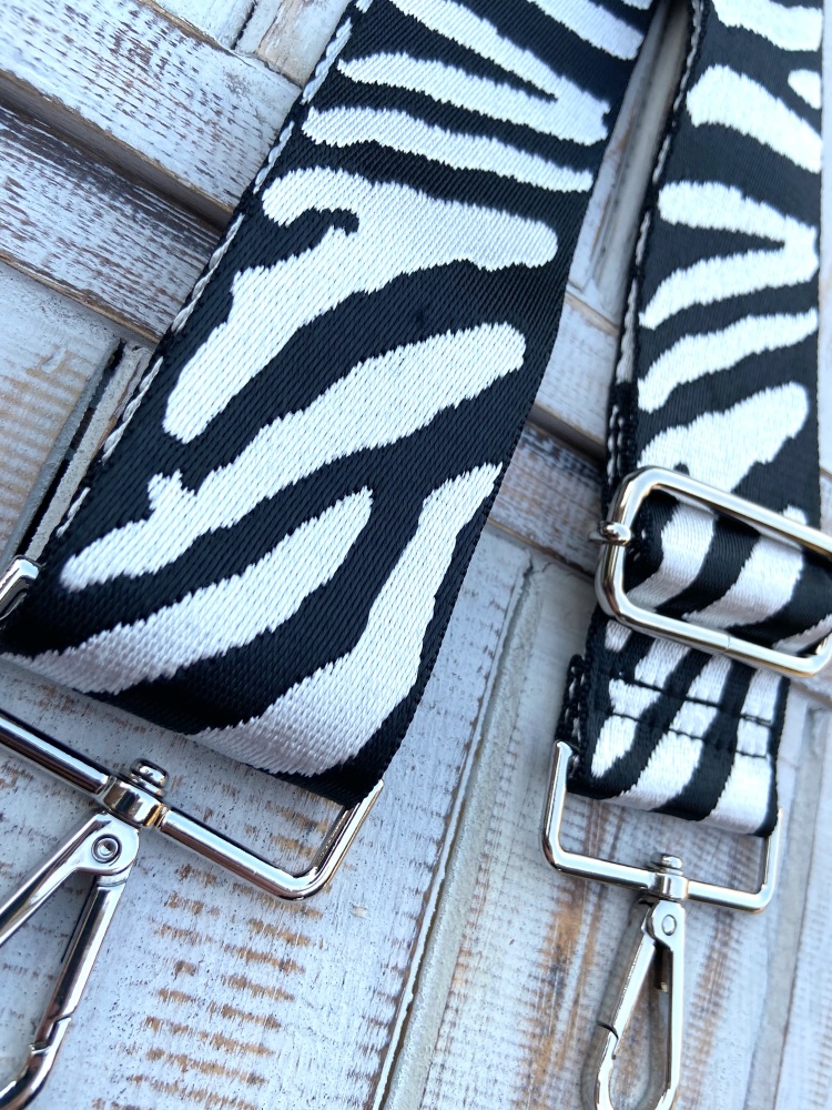 Zebra Pattern Bag Strap