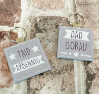 Cylch Goriadau Dad neu Taid - Welsh Dad or Taid Keyring