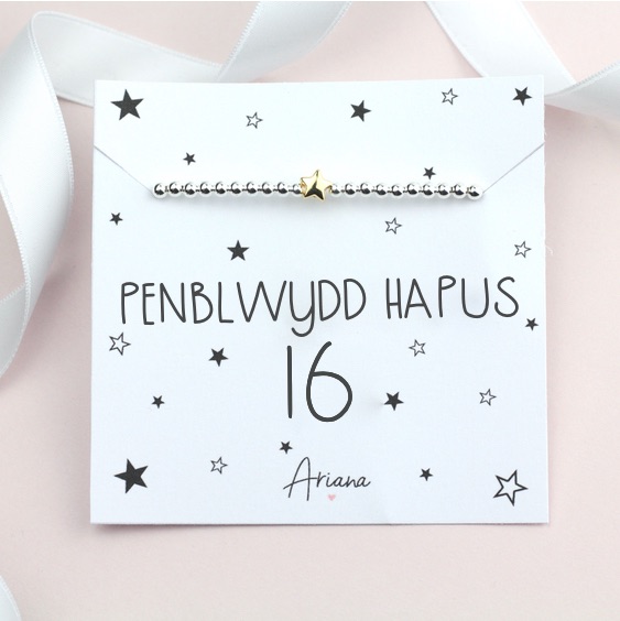 Penblwydd Hapus 16 Bracelet - Ariana Jewellery - Various Choice