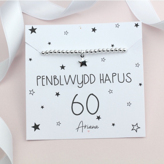 Penblwydd Hapus 60 Bracelet - Ariana Jewellery -  Various Choice 