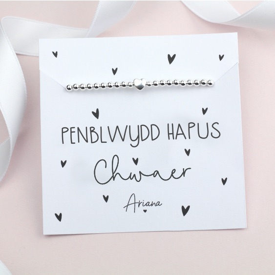 Penblwydd Hapus Chwaer Bracelet - Ariana Jewellery -  Various Choice 