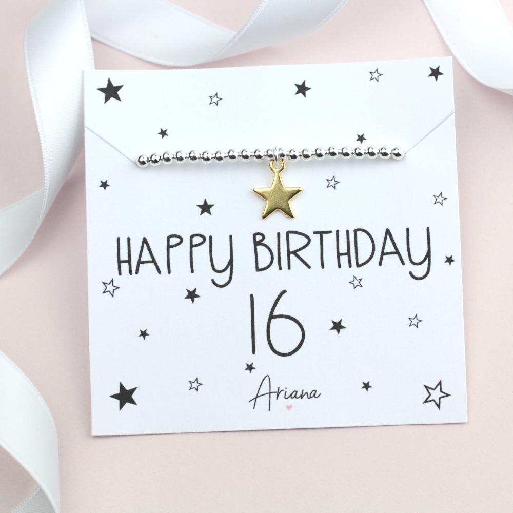 Happy 16th Birthday Bracelet - Ariana Jewellery - Various Choice 