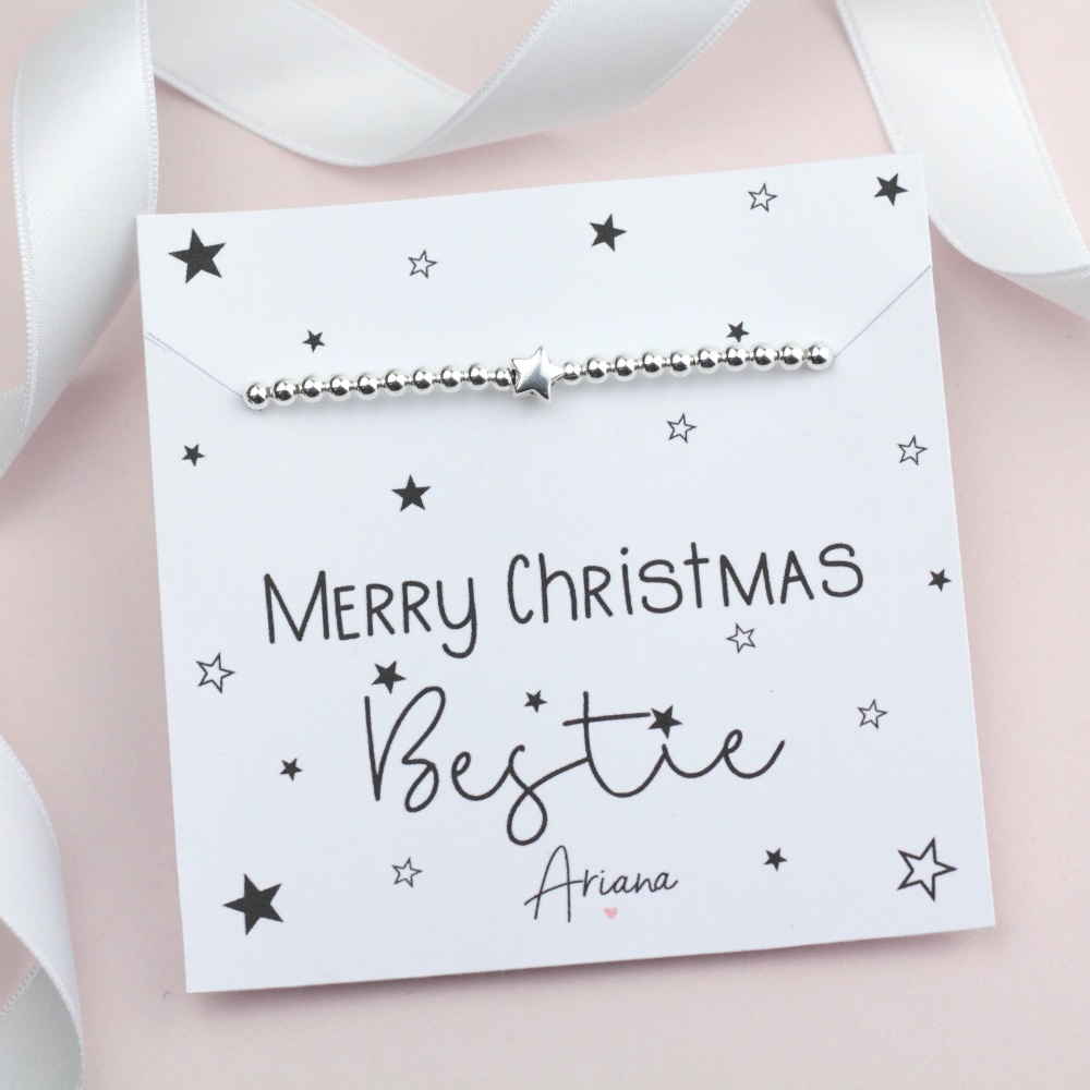 Merry Christmas Bestie Bracelet - Ariana Jewellery -  Various Choice 