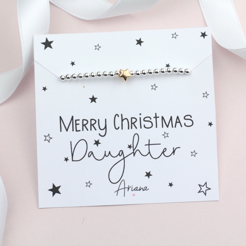 Merry Christmas Daughter Bracelet - Ariana Jewellery -  Various Choice 