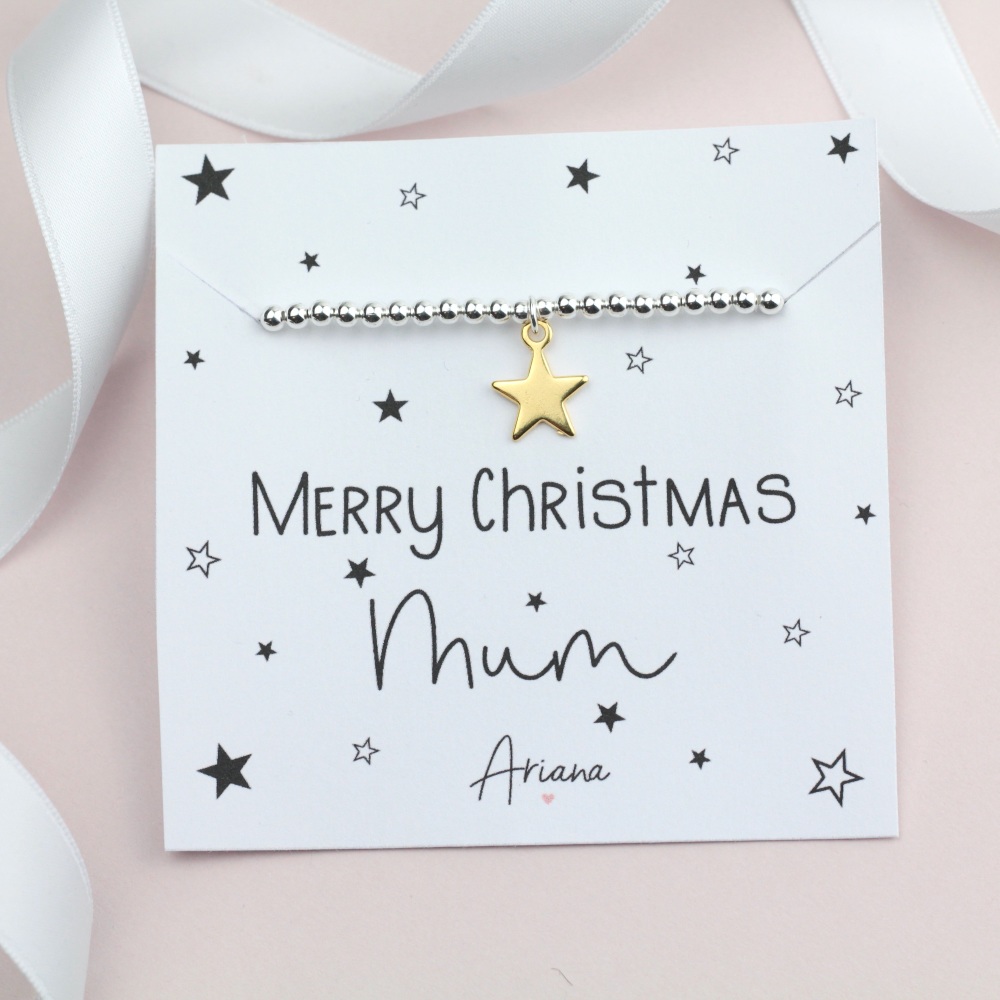Merry Christmas Mum Bracelet - Ariana Jewellery -  Various Choice 