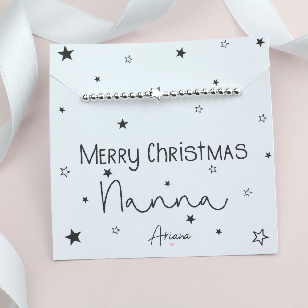 Merry Christmas Nanna Bracelet - Ariana Jewellery -  Various Choice 