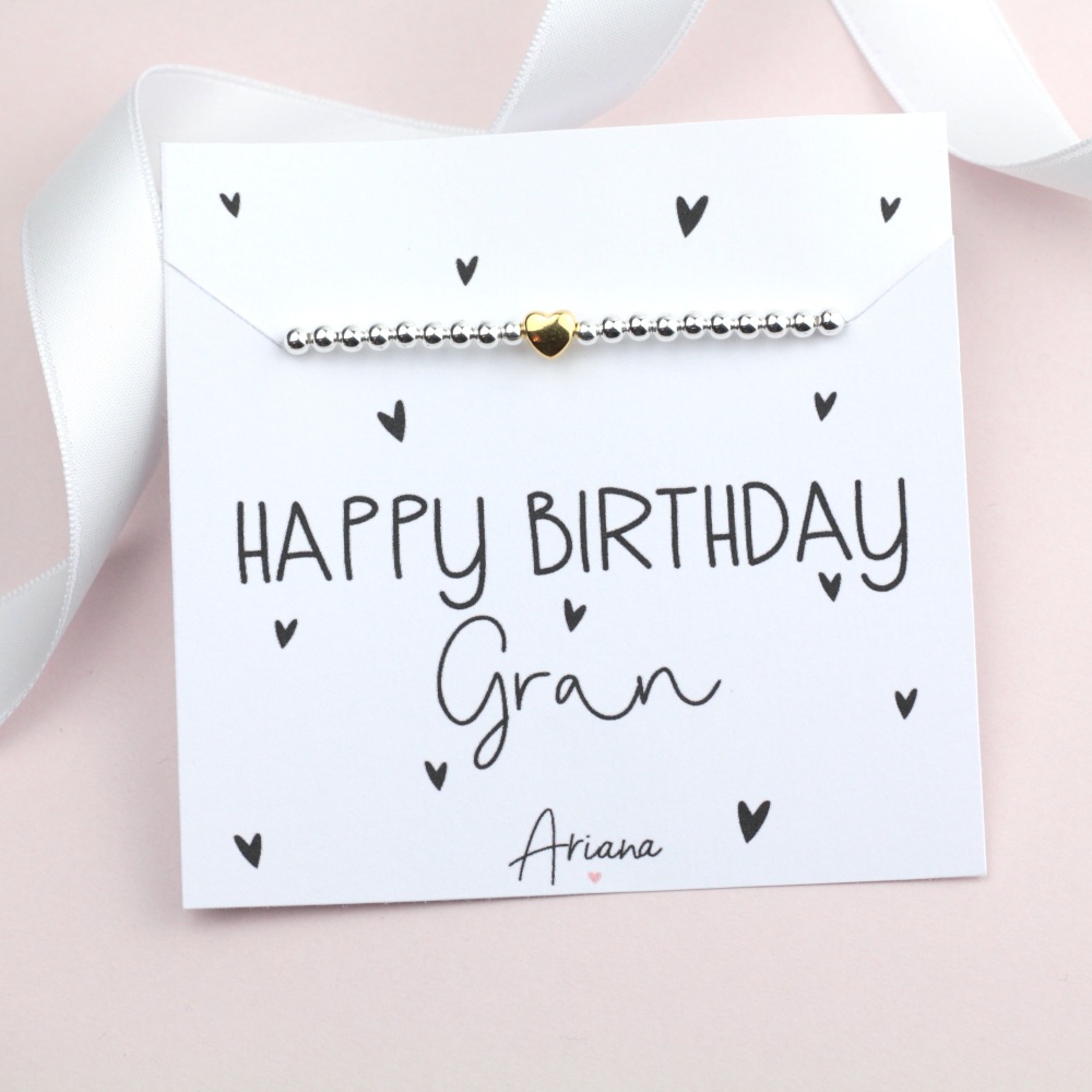 Happy Birthday Gran Bracelet - Ariana Jewellery - Various Choice 