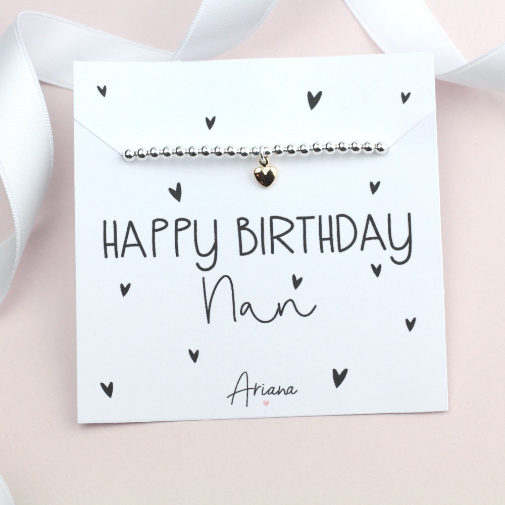 Happy Birthday Nan Bracelet - Ariana Jewellery - Various Choice 