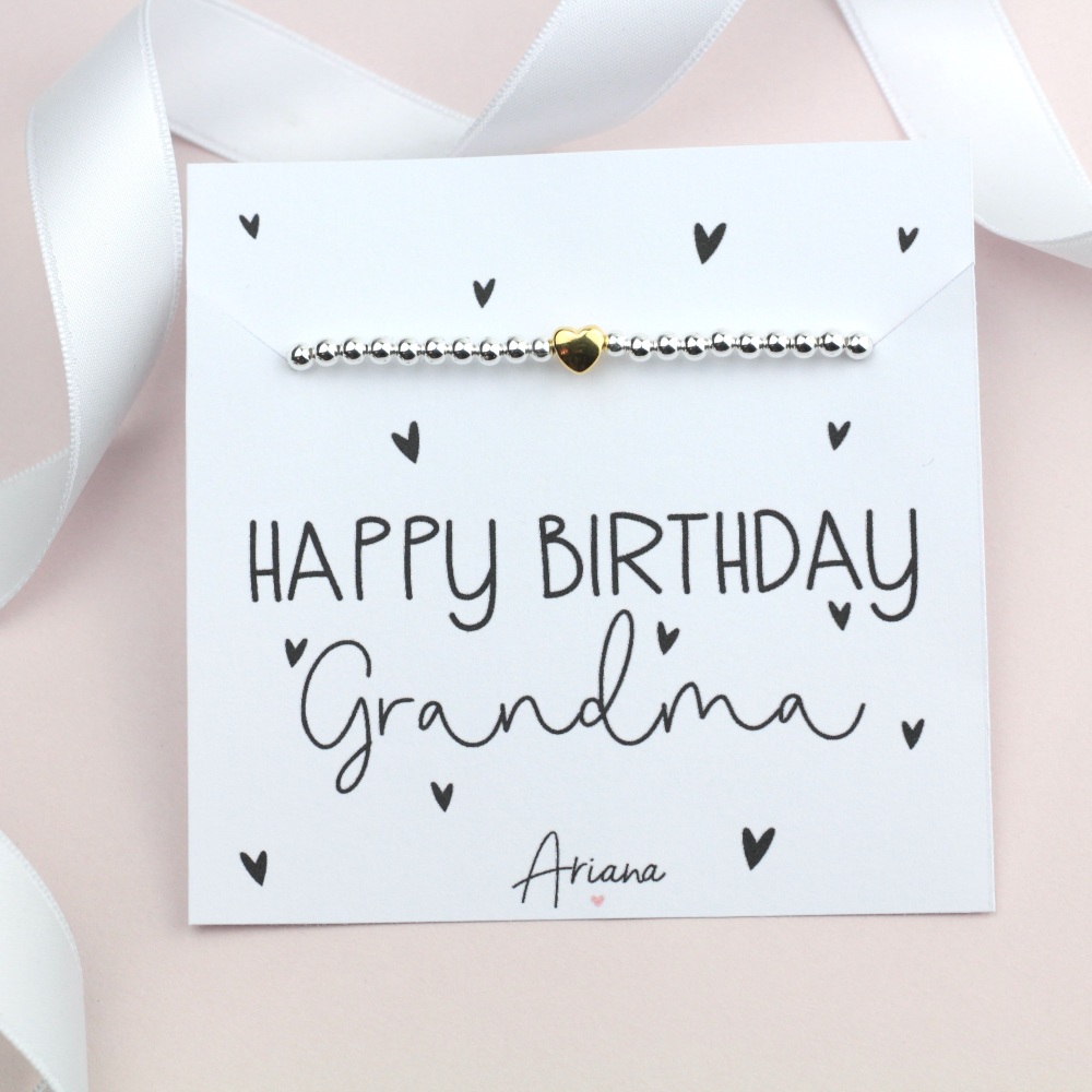 Happy Birthday Grandma Bracelet - Ariana Jewellery - Various Choice 