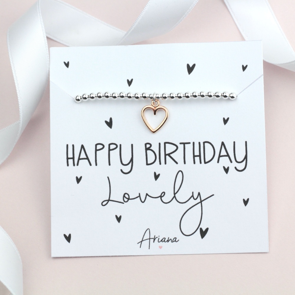Happy Birthday Lovely Bracelet - Ariana Jewellery - Various Choice 
