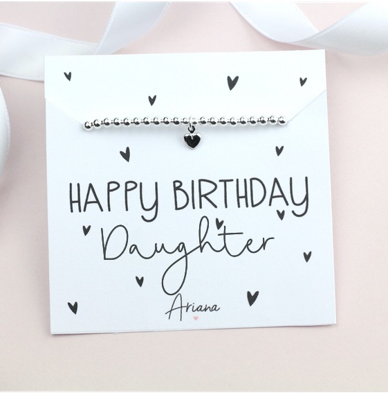 Happy Birthday Daughter Bracelet - Ariana Jewellery - Various Choice 