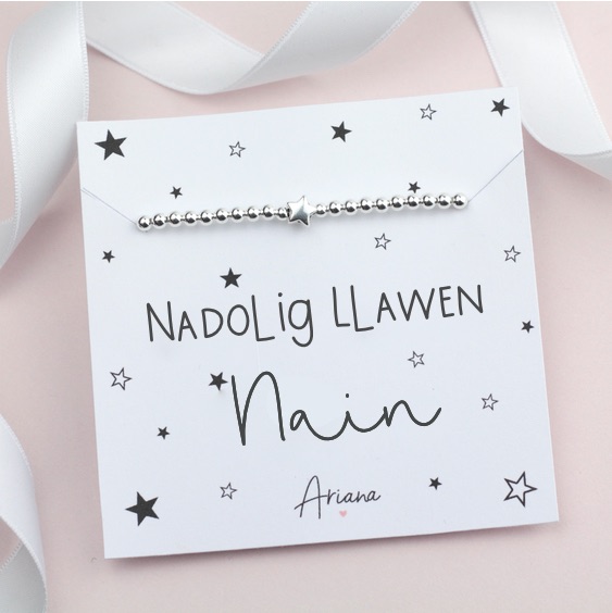 Nadolig Llawen Nain Bracelet - Ariana Jewellery -  Various Choice 
