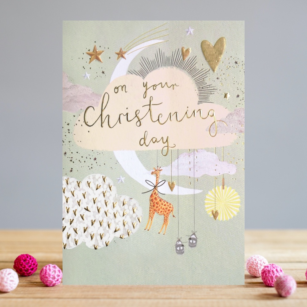 On Your Christening Day Mobile Card