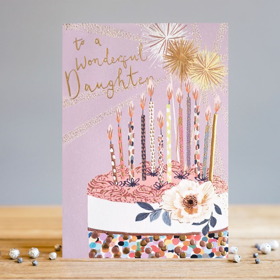 Happy Birthday Daughter Cake Card