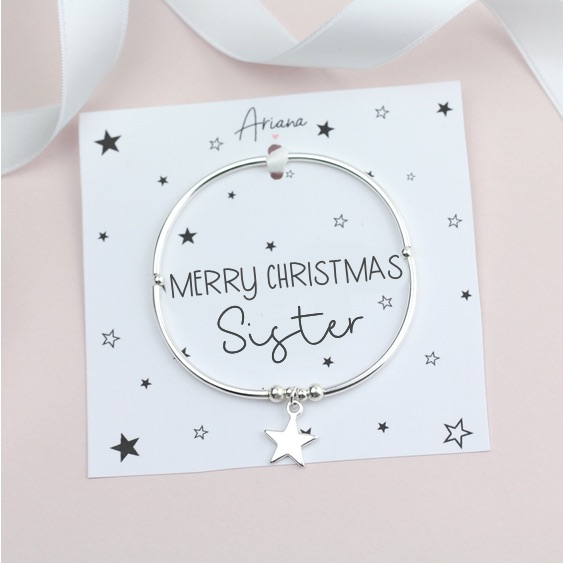 Merry Christmas Sister Noodle Bracelet - Ariana Jewellery -  Various Choice