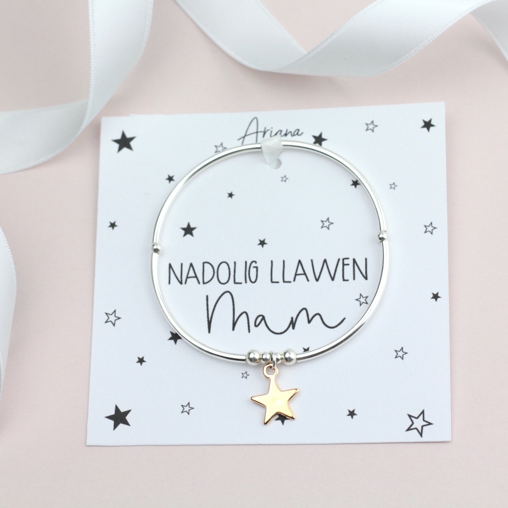 Nadolig Llawen Mam Noodle Bracelet - Ariana Jewellery - Various Choice