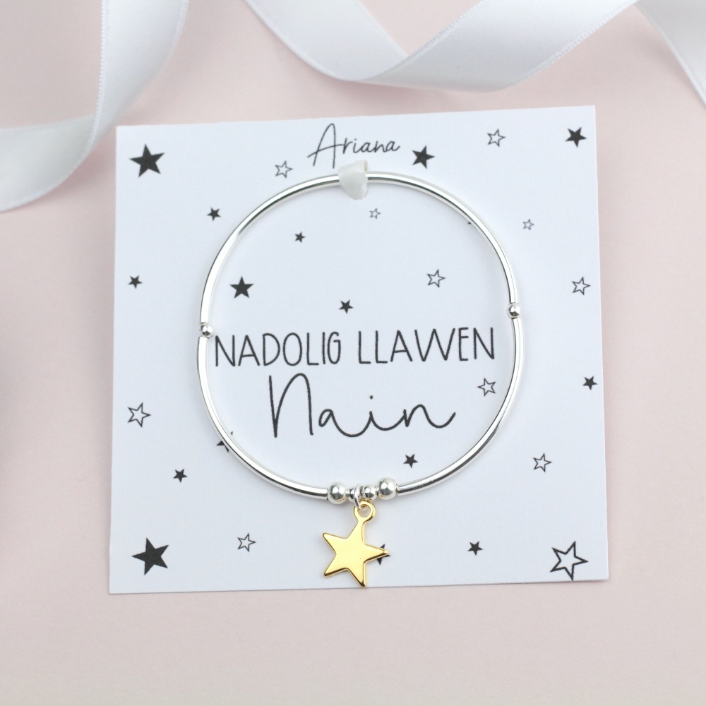 Nadolig Llawen Nain Noodle Bracelet - Ariana Jewellery - Various Choice