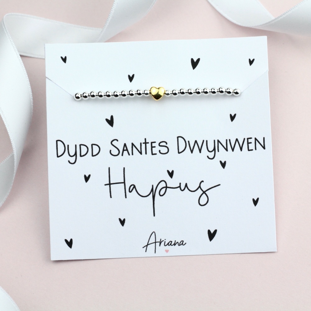 Dydd Santes Dwynwen Hapus Bracelet - Ariana Jewellery -  Various Choice