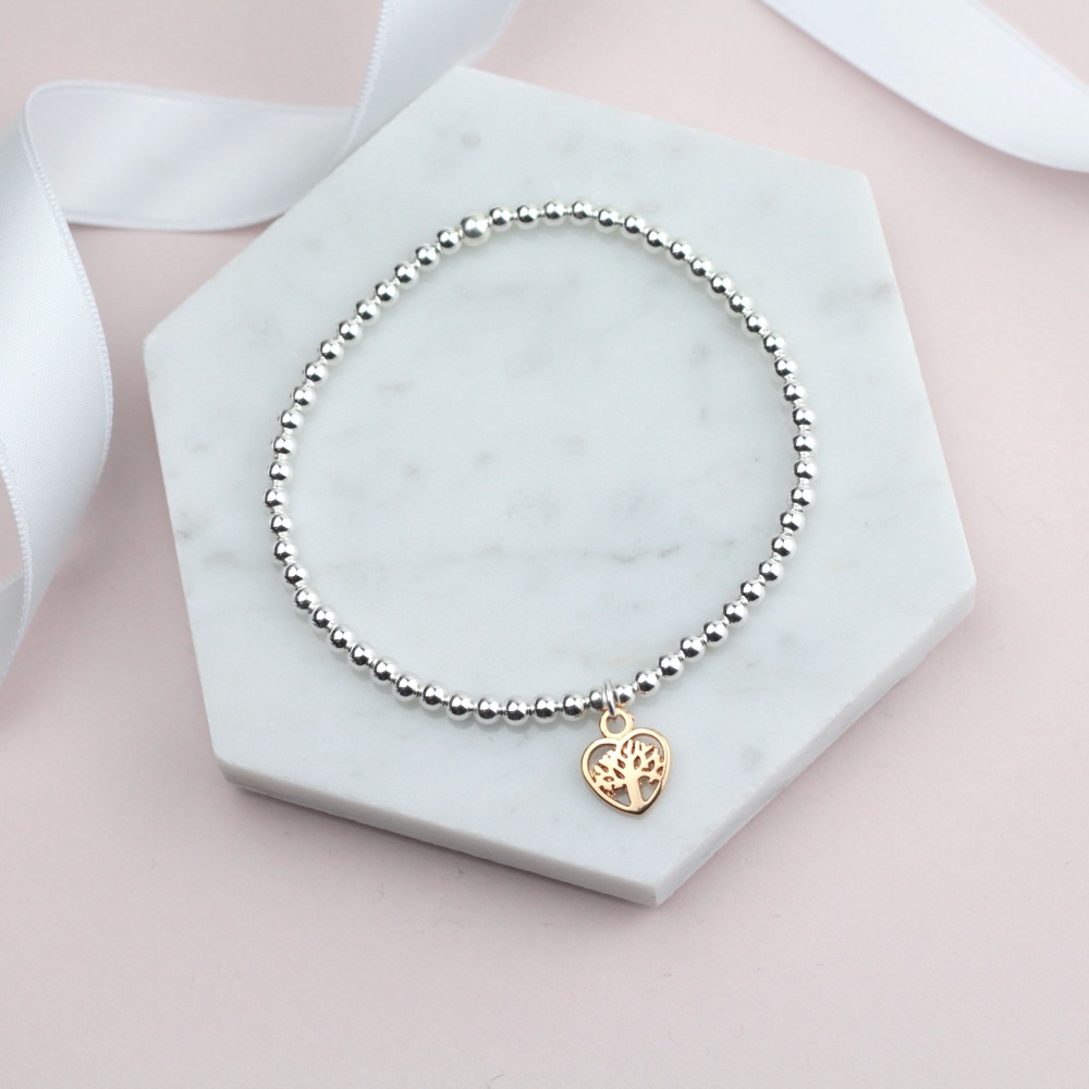 Rose Gold Family Tree Bracelet - Ariana Jewellery